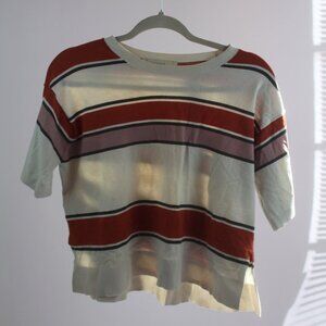 LOFT Tee Striped T-Shirt Size Small